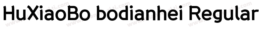 HuXiaoBo bodianhei Regular字体转换